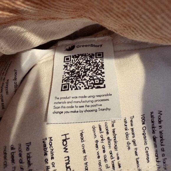 NEW! Triarchy Jumpsuit in Clay One Piece Denim Jumper Lined to Cuff Oversized XS - Picture 10 of 16